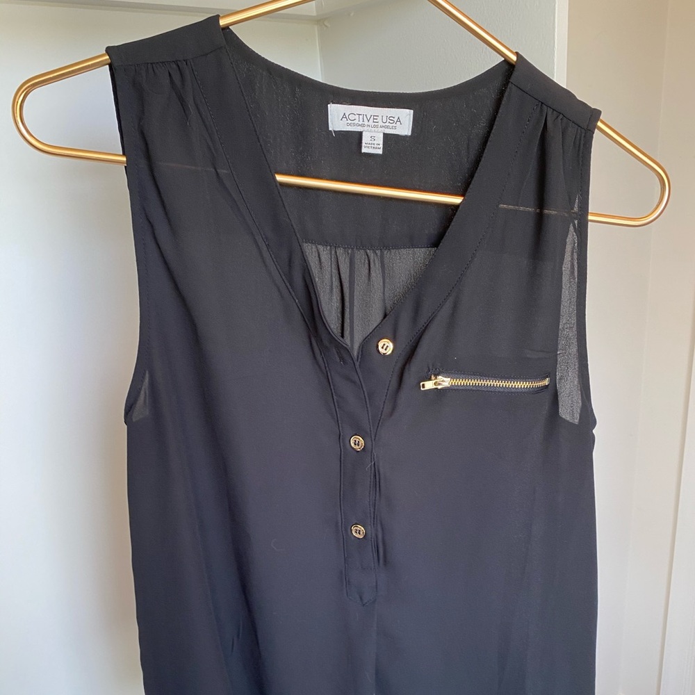 Active USA black Tank (size S)